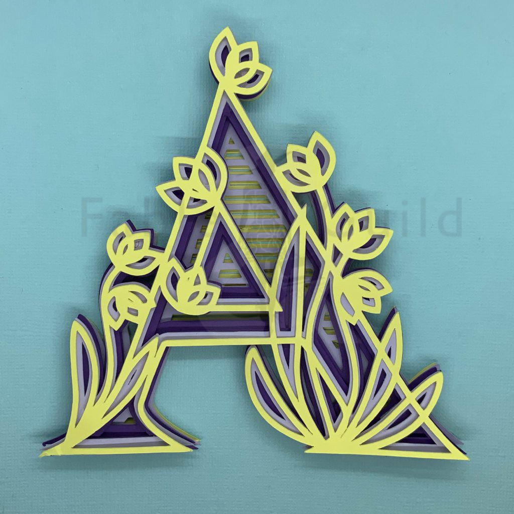 Download Tulip Cut File - Letter A - Fable & Guild