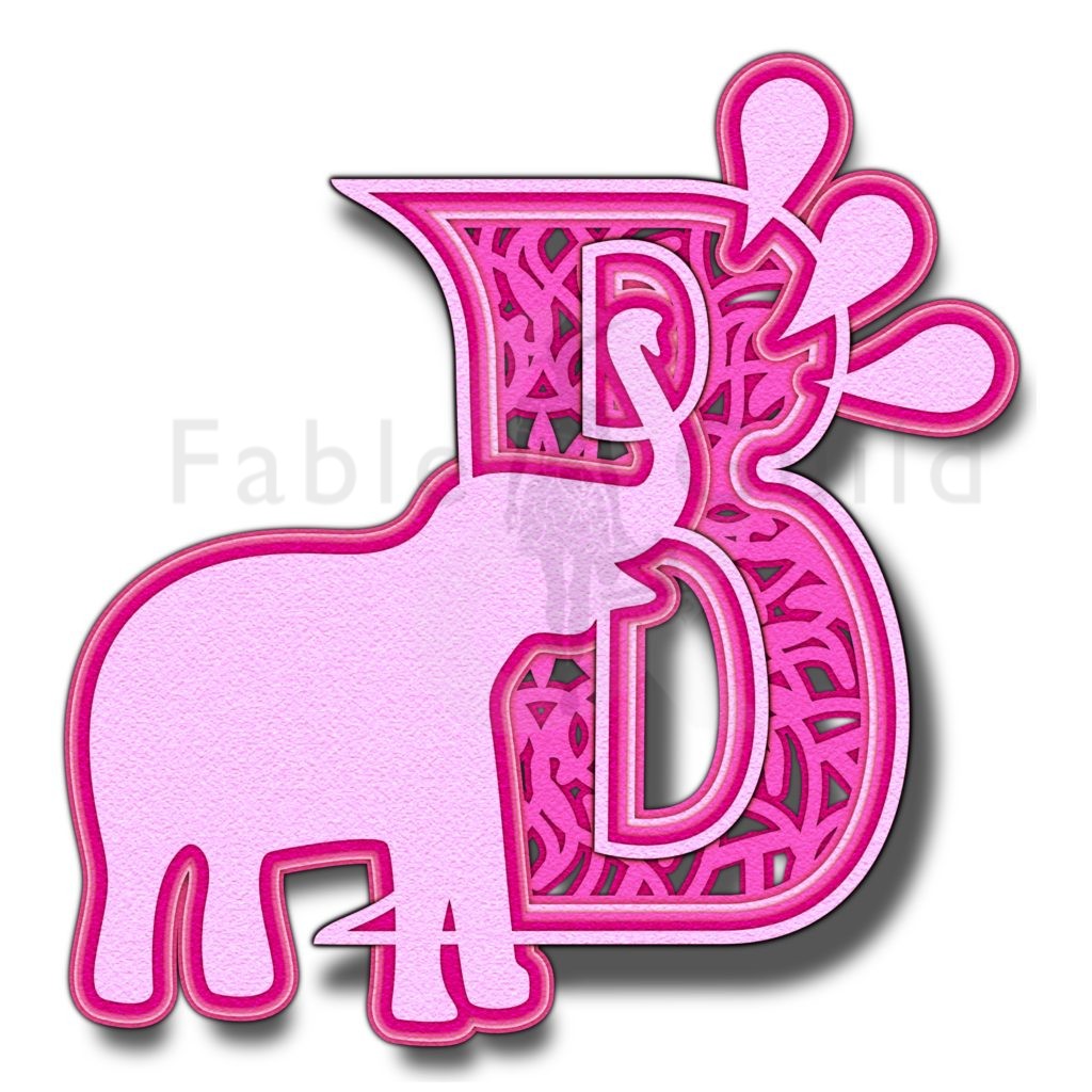 Ely The Elephant - Letter B - Fable & Guild