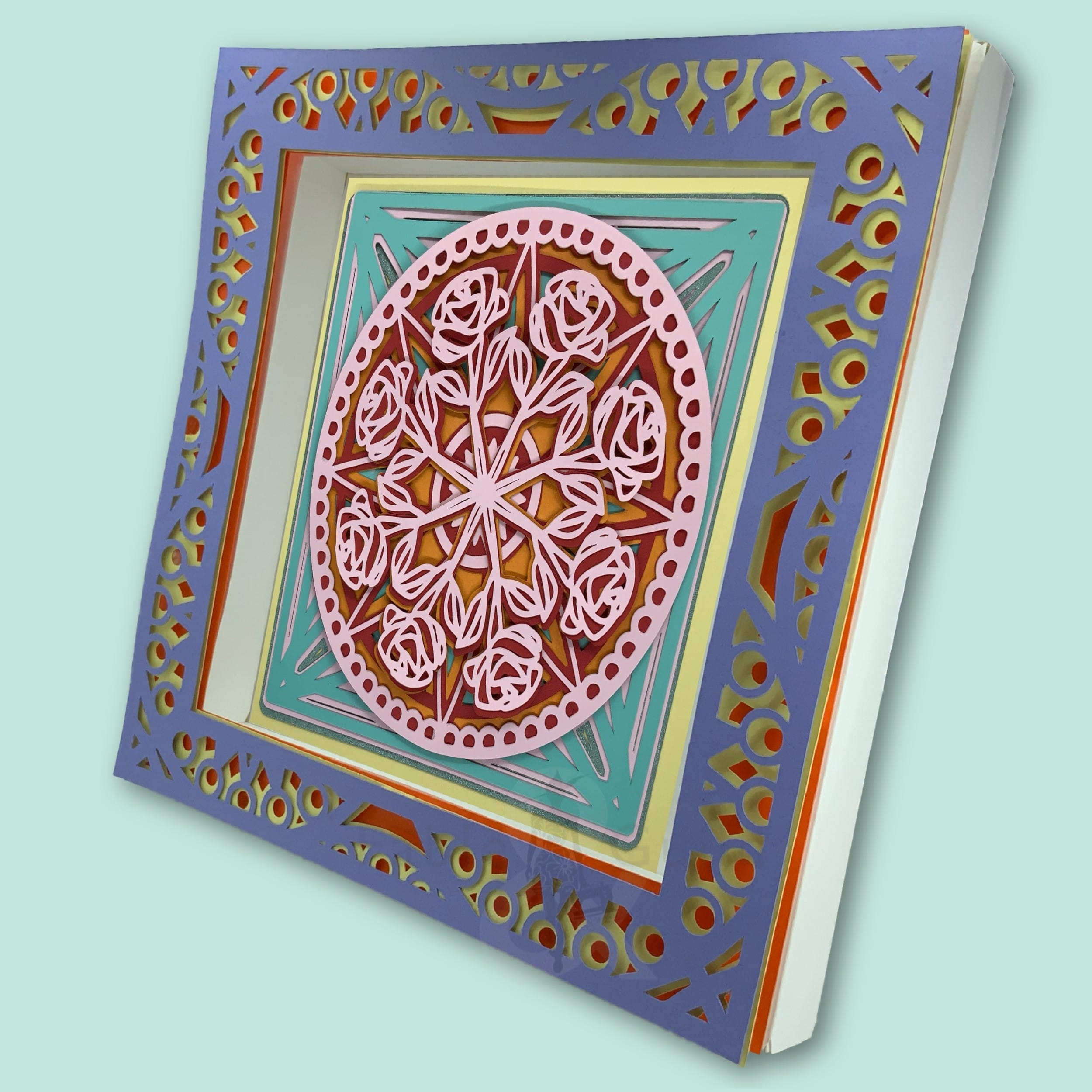 Download 3D Mandala SVG Shadow Box Picture Frame Set - Fable & Guild