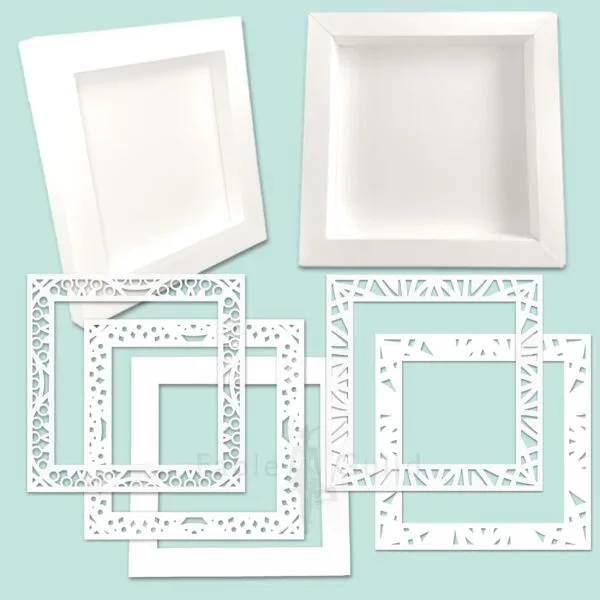 3D Mandala SVG Shadow Box Picture Frame