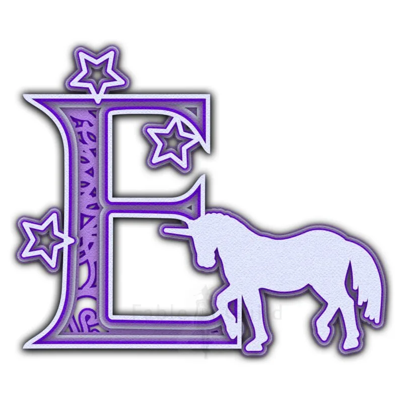 Star the Unicorn - Letter E