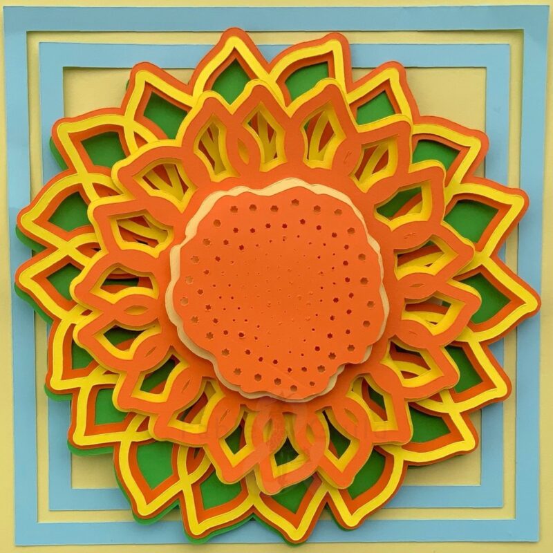 simple sunflower SVG cut file