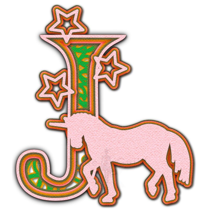 Star the Unicorn - Letter J