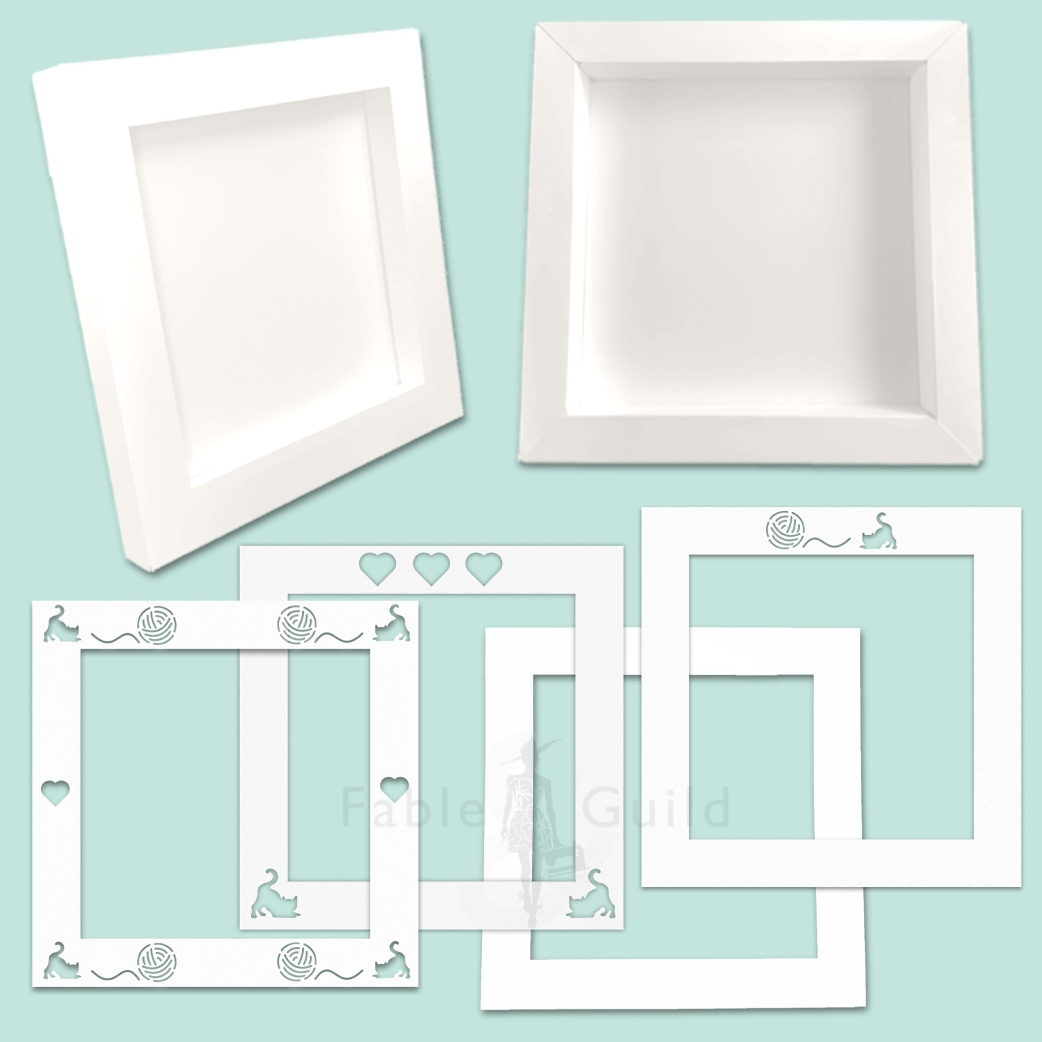Here's how to make your 3D Shadow Box Picture Frame SVG (A Free