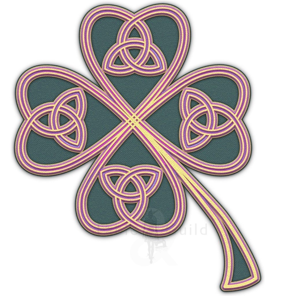 3d Celtic Knot Lucky Shamrock Cut File Signs Fable And Guild