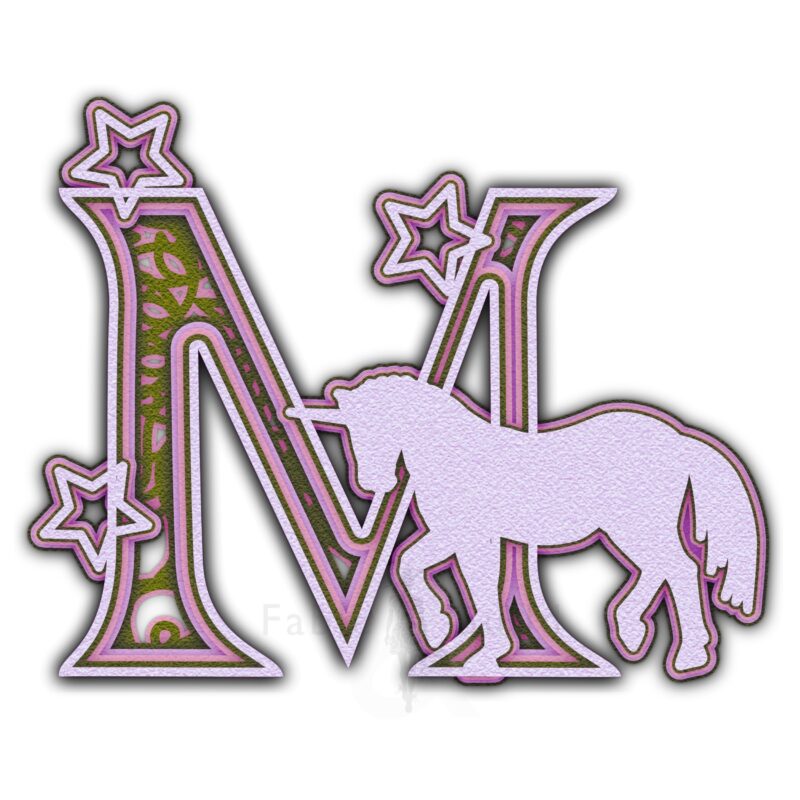 Star the Unicorn - Letter M