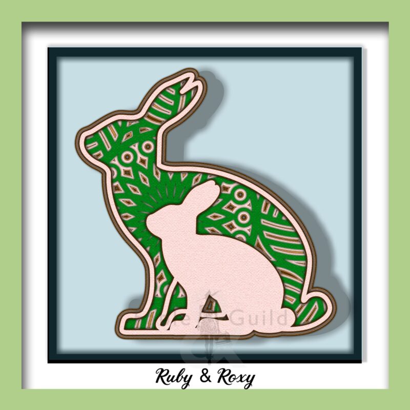 Ruby & Roxy Rabbit - Mandala