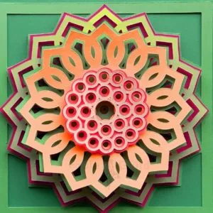 3D Layered Sunflower SVG Cut File