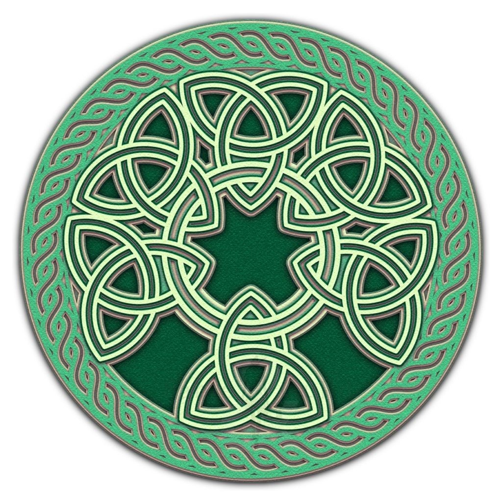 Beautiful 3D Celtic Angel Cut File SVG - Fable & Guild