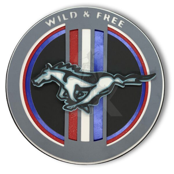 Wild and Free - Mustang Cut File