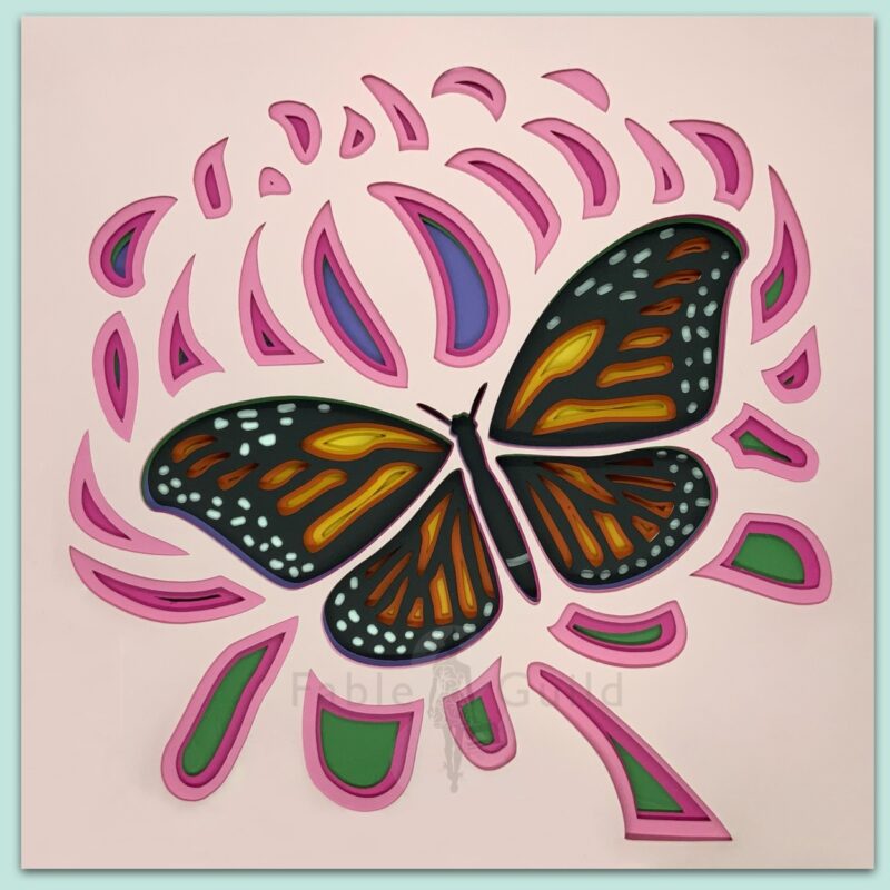 Mums Butterfly 3D SVG