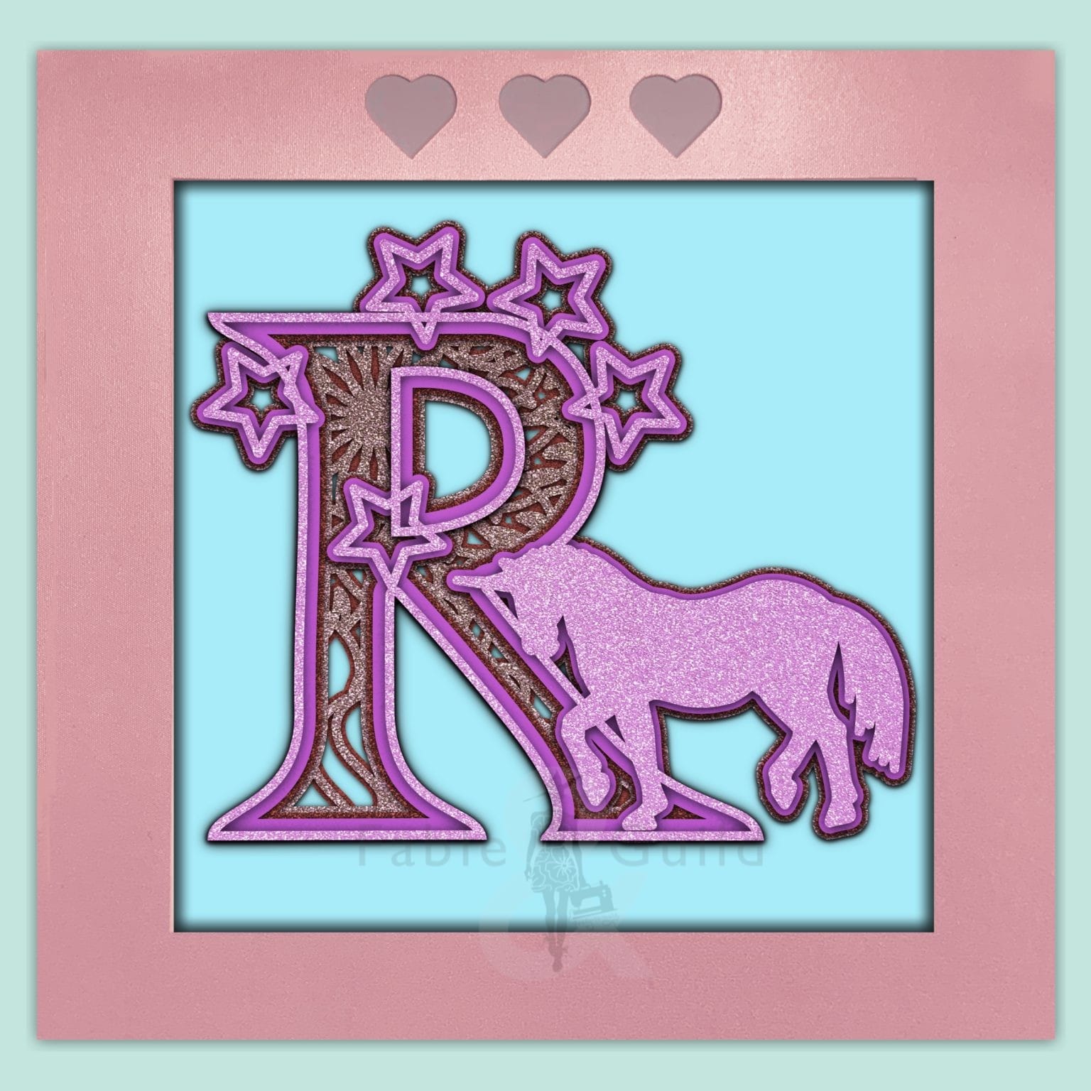 Letter R Star Pattern Star the Unicorn - Alphabet Letter R - Fable & Guild