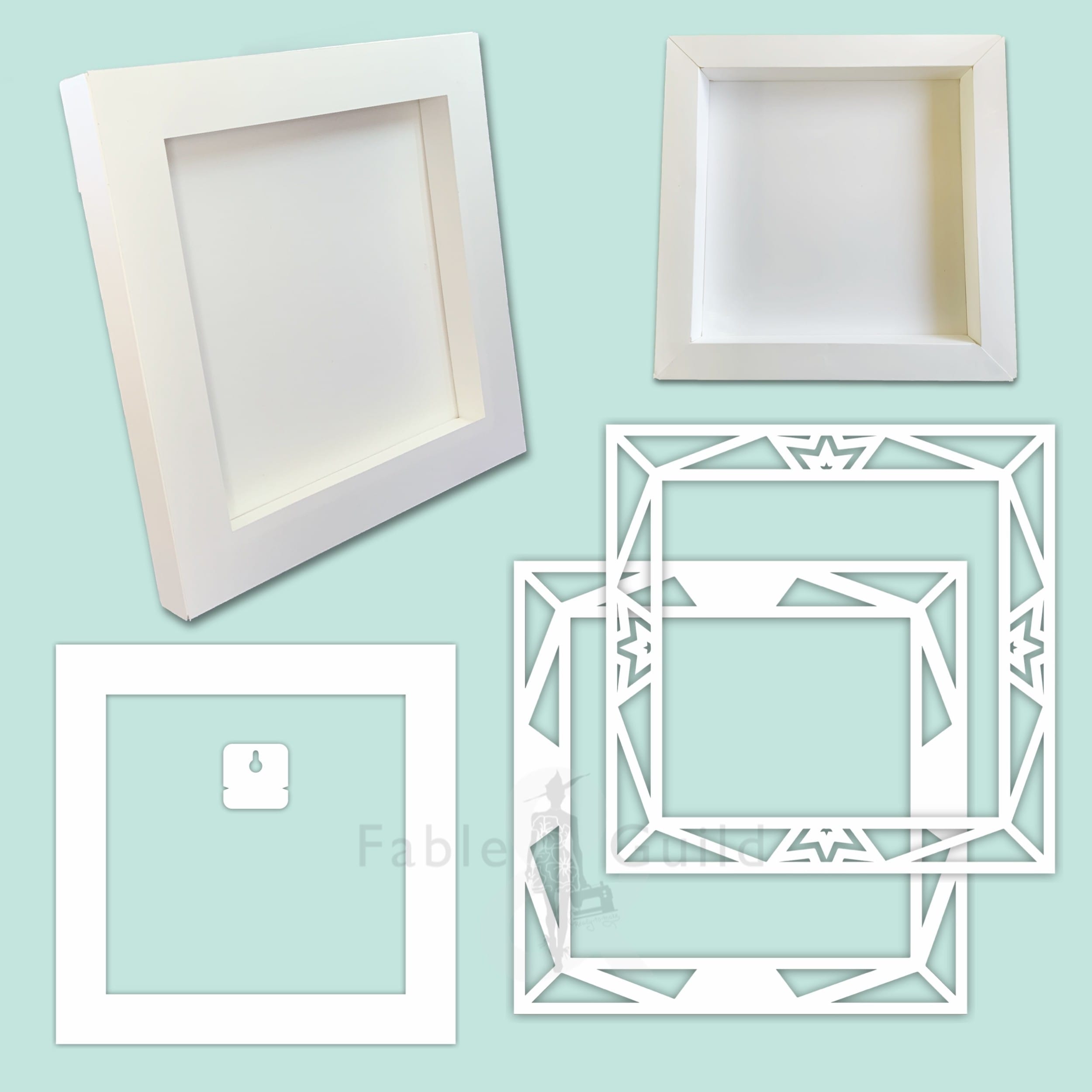 Download 3D Starlight SVG Shadow Box Picture Frame Set - Fable & Guild