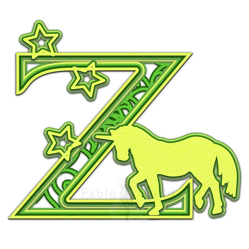 Star the Unicorn - Letter Z