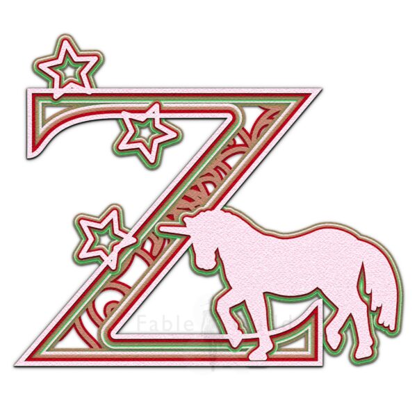 Star the Unicorn - Letter Z