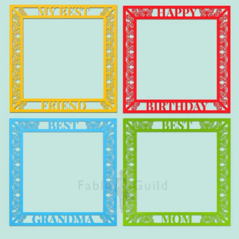 3D Butterfly Celebration SVG Shadow Box Picture Frame
