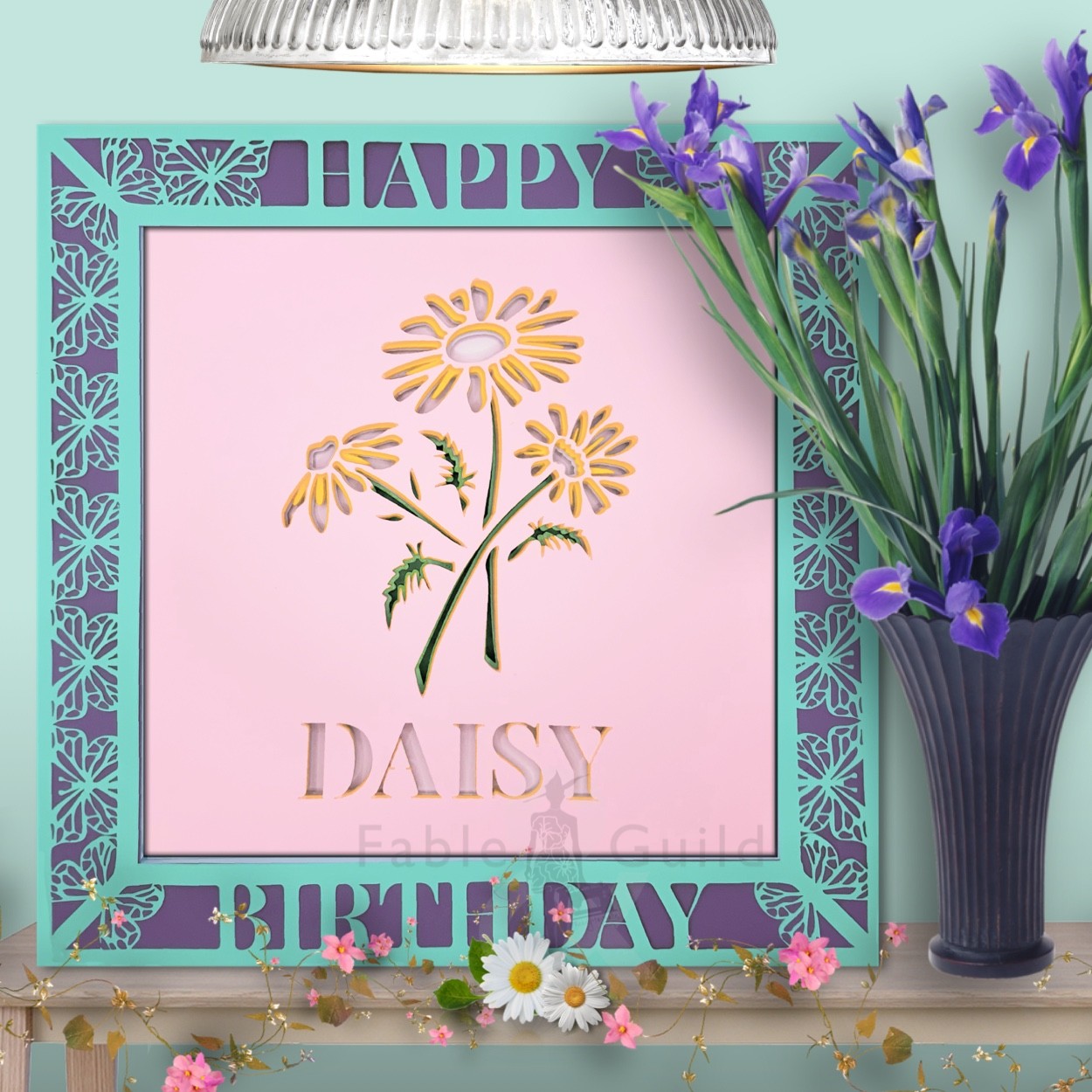 Download 3D Butterfly Celebration SVG Shadow Box Picture Frame ...