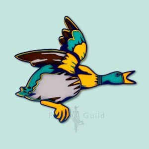 3D Layered SVG Flying Duck SVG