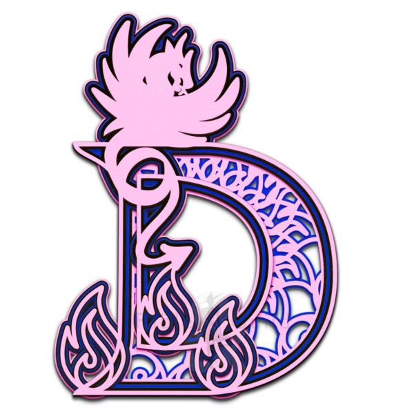 Drakko the Dragon Alphabet Letter D