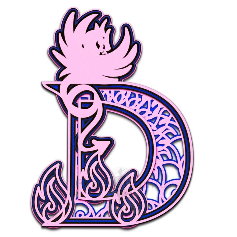 Drakko the Dragon Alphabet Letter D