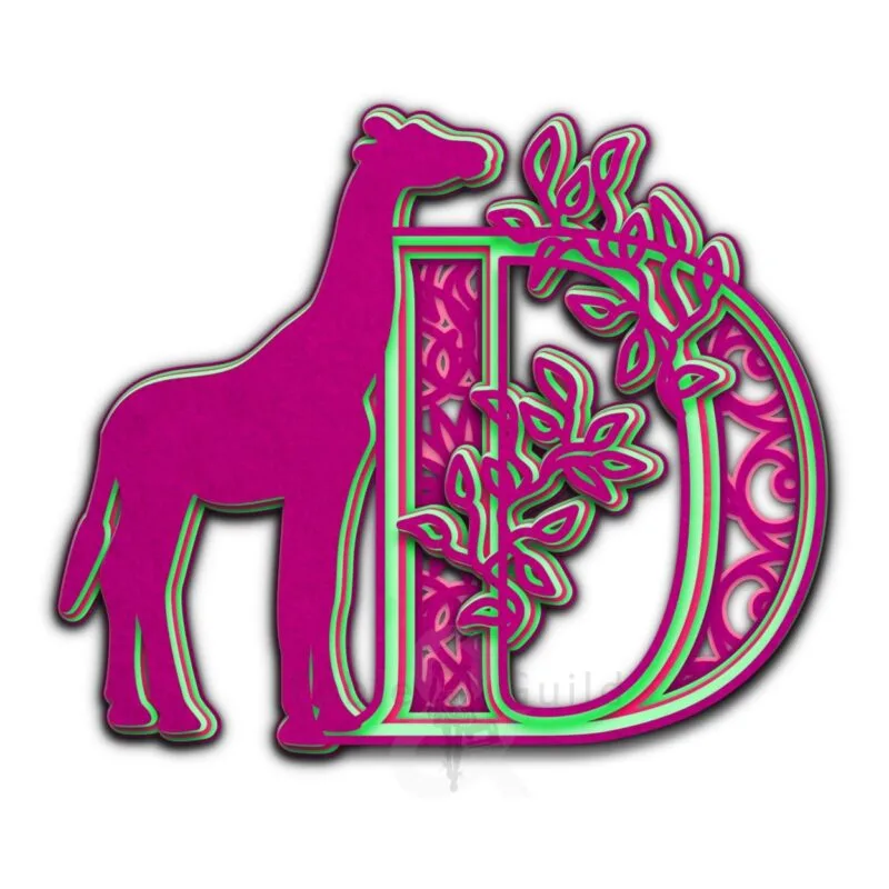 Gille The Giraffe - Letter D