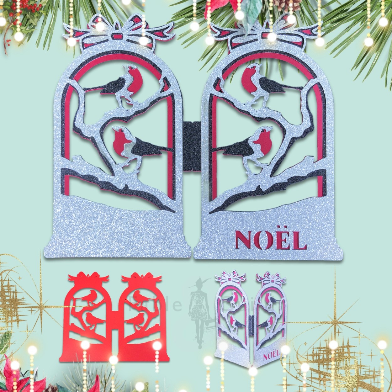 Download Noel Christmas Robin Christmas Card 2 Fable Guild