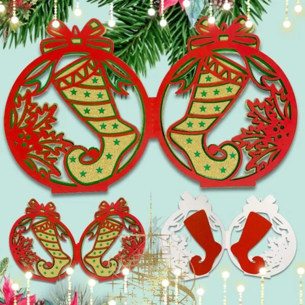 Santa's 3D Elf Christmas Card SVG