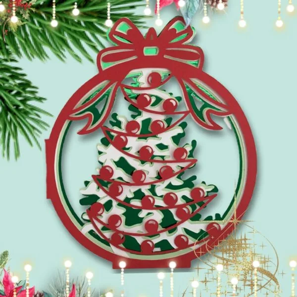'Tis The Season Bauble Christmas Card