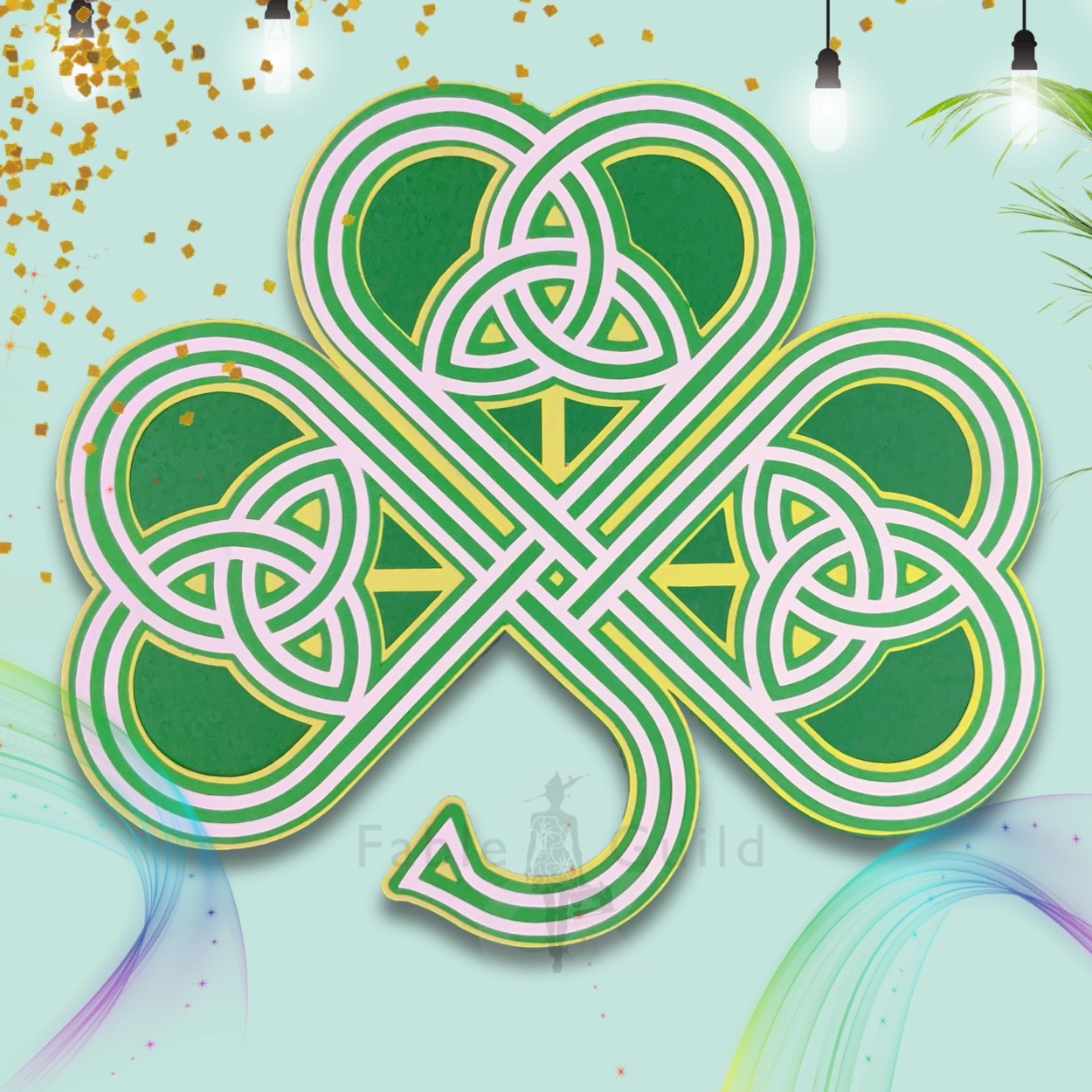 Download Gorgeous Celtic Shamrock Celtic Svg Files Fable Guild