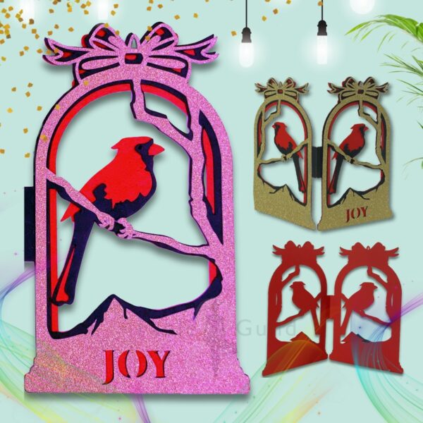Cardinal Joy SVG Greeting Card