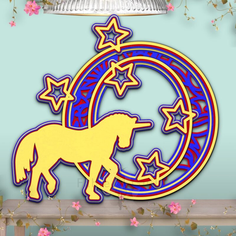 Star the Unicorn SVG Alphabet Letter O