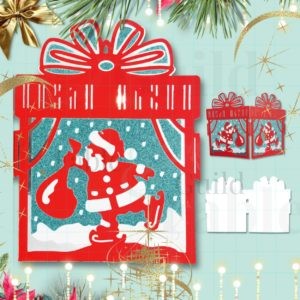 Santa's Present Christmas Card - Santa SVG Files
