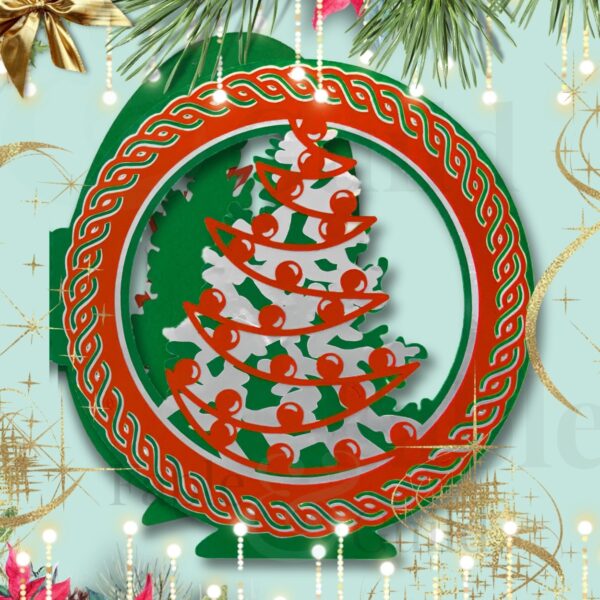 Christmas Tree Charm SVG card