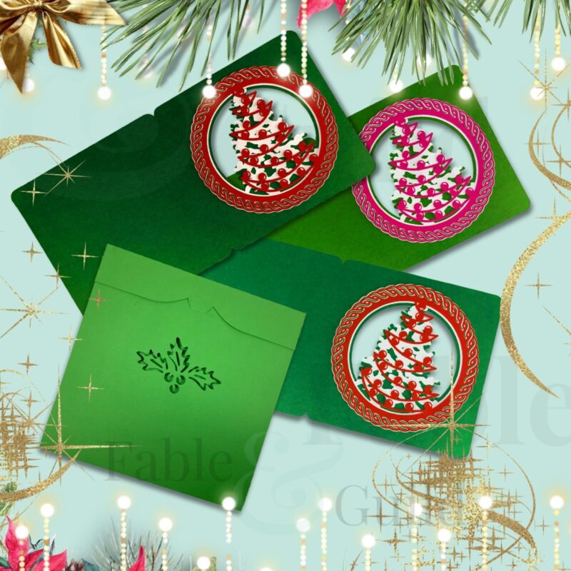 Christmas Tree Wishes SVG Card