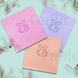 Ethel Bells Square Envelope SVG Cut Files Template