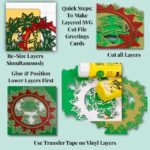 Quick visual reference guide to make a layered SVG cut file greetings card