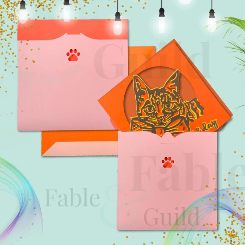 Cutie Cat Paws - Cat Envelope Cricut