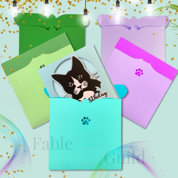 Cutie Cat Paws - Cat Envelope Cricut