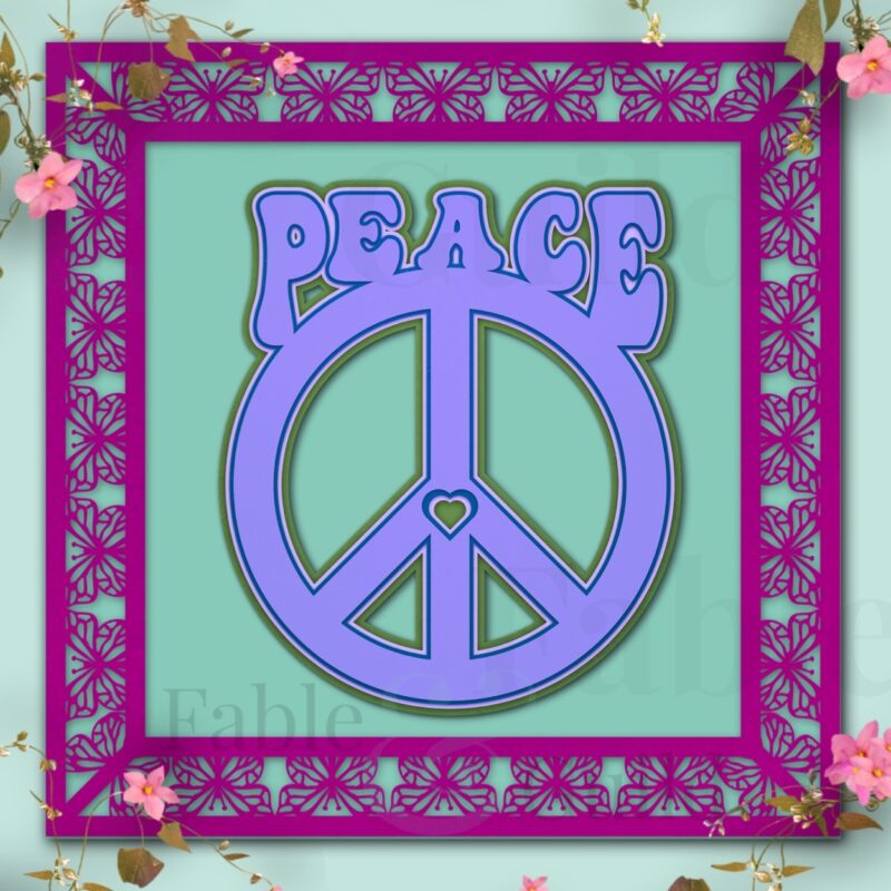 Peace Love Cut File