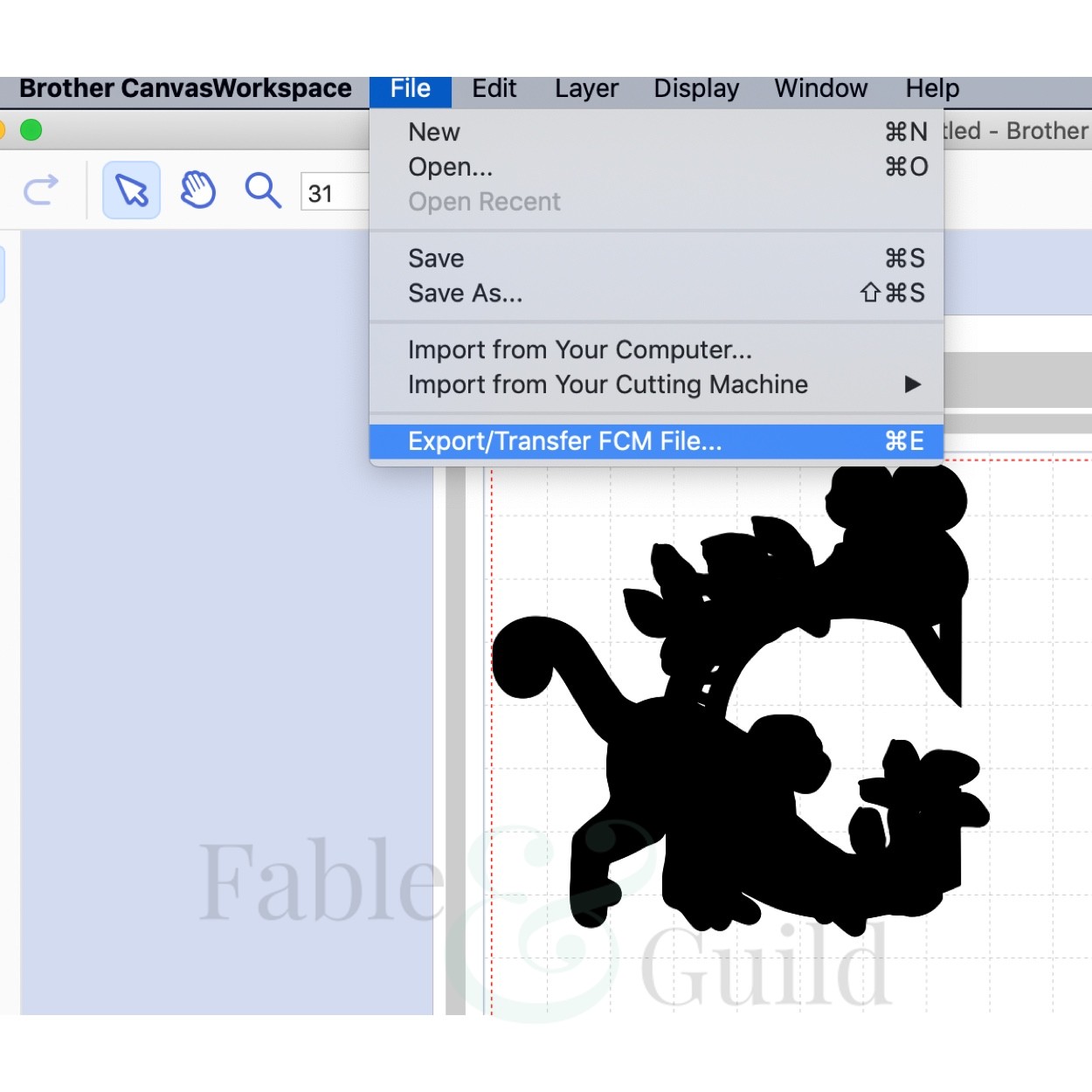 How To Brother Scan N Cut Resize Cut Files Fable Guild