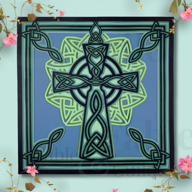 Celtic Cross - Jewel of Faith Celtic Cross Cricut Cut File
