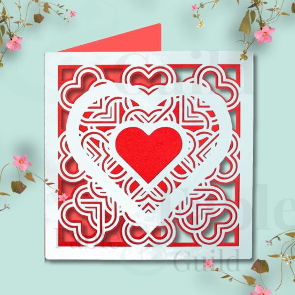 My Mandala Heart Card Cut File