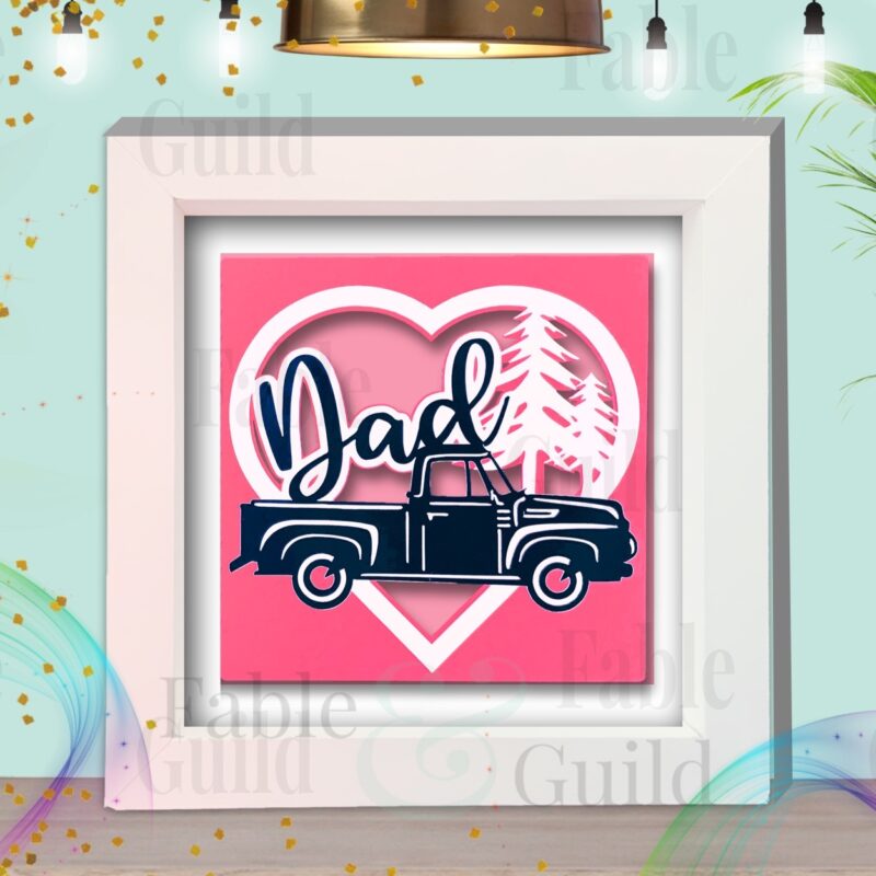 Pick Me Up Truck Dad - A Ford Truck Cut File Card