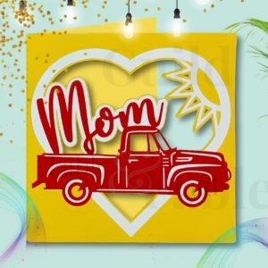 Pick Me Up Truck Mom - A How To use Cricut Vinyl example