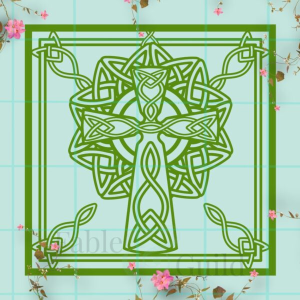 Celtic Cross - Jewel of Faith Celtic Cross Decal SVG cut file