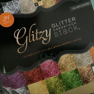 Glitzy Card - A quick how to cut glitter card cut file tip