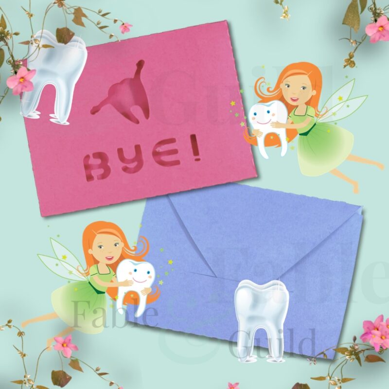 Tooth Fairy Envelope cut file Template