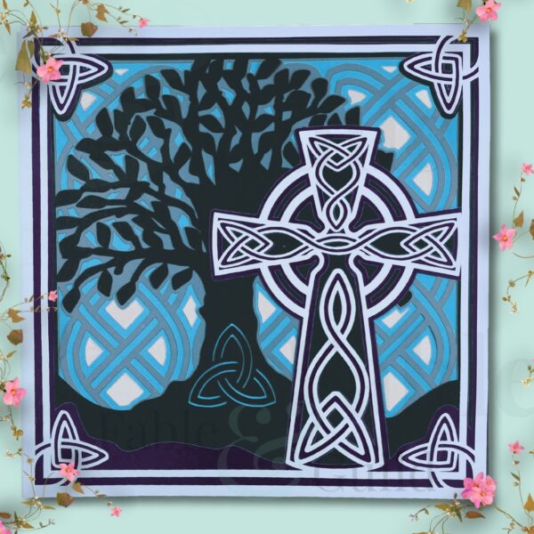 Celtic Cross Tree of Life Cut File