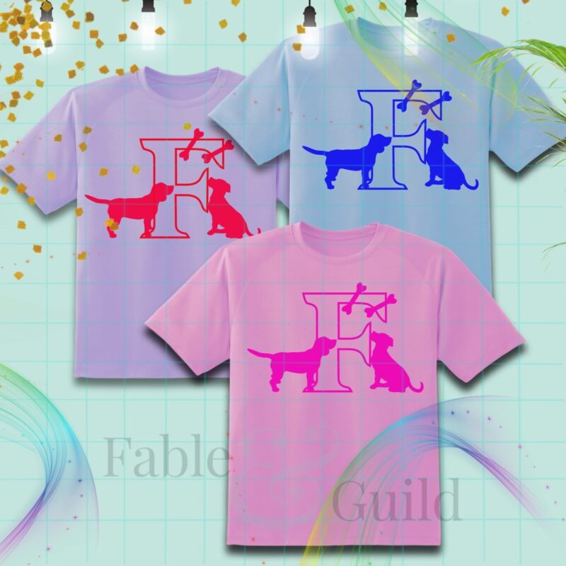Diggles the Dog Decal Letter F