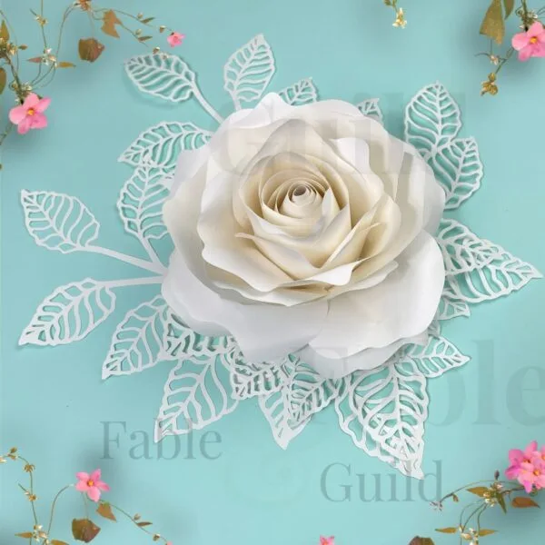 Luxurious Grace - Paper Rose Cut File